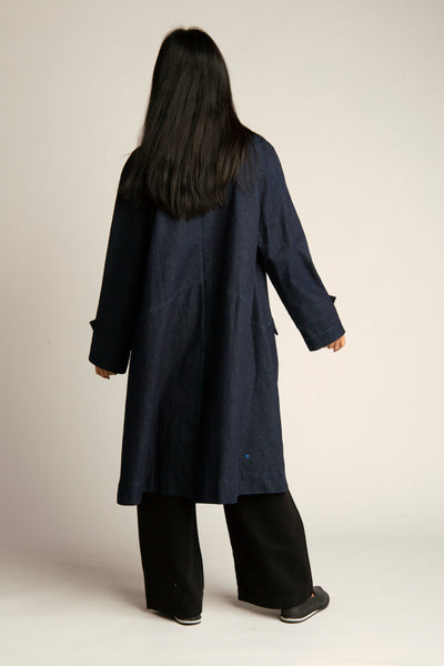 Women's Denim Coat | Dark blue