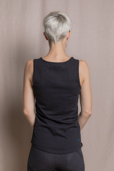 Up-shirt for women, tank top | Black, white - Reet Aus