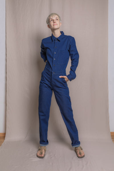 Women's denim jumpsuit | Blue - Reet Aus