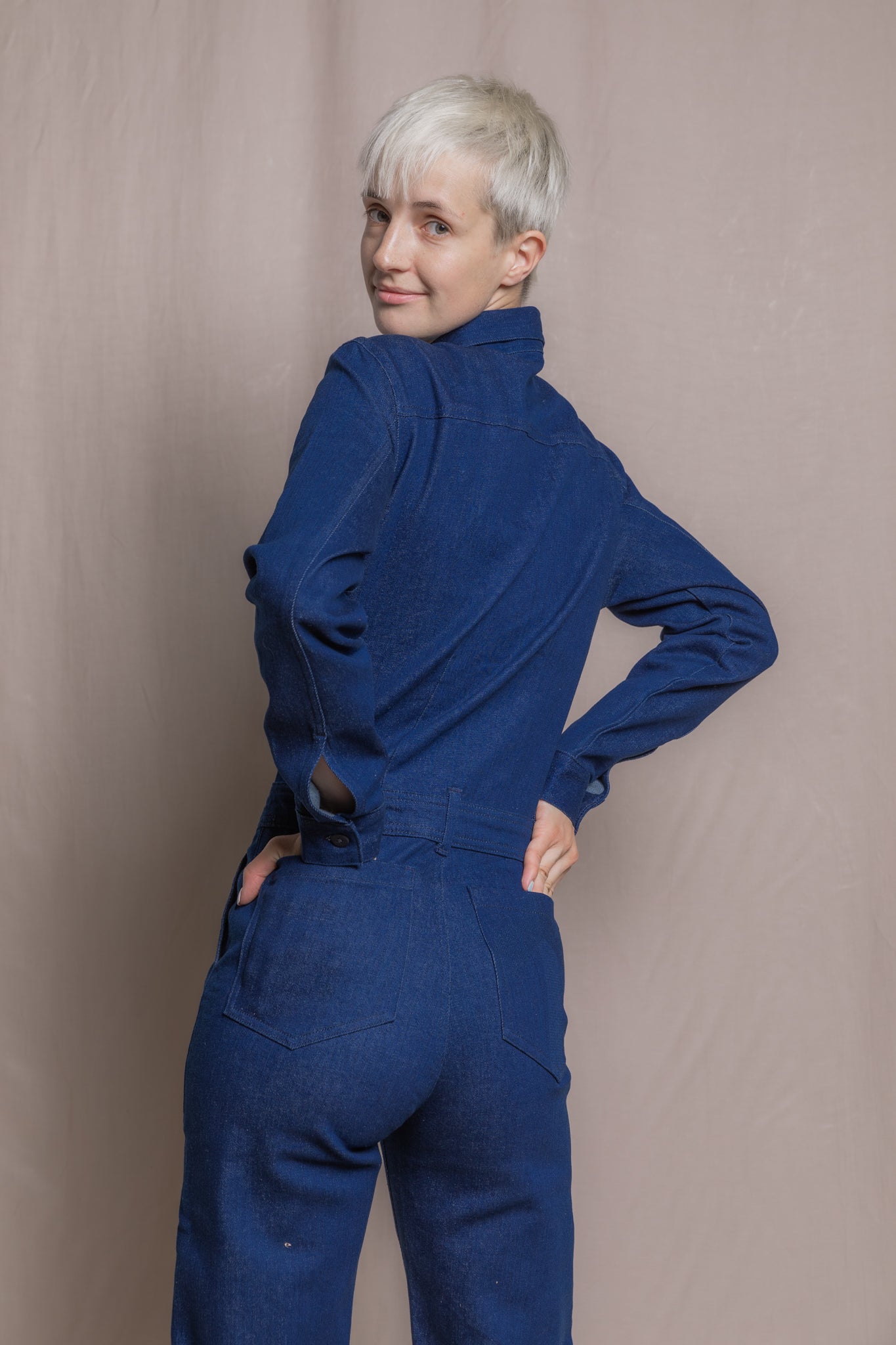 Women's denim jumpsuit | Blue - Reet Aus