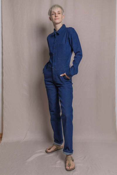 Women's denim jumpsuit | Blue - Reet Aus