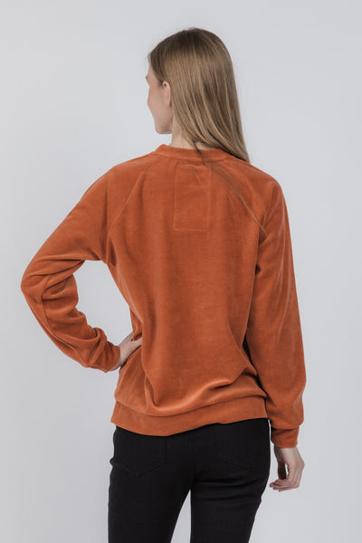 Sweatshirt for women | Orange, green - Reet Aus
