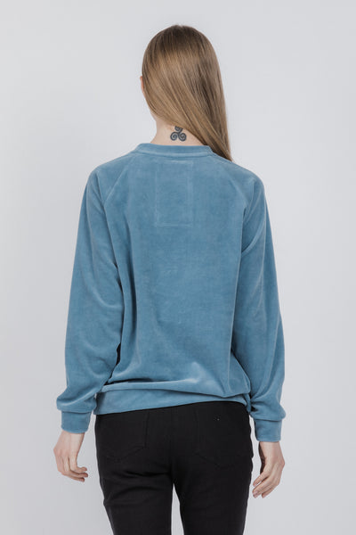 Sweatshirt for women | Blue, white - Reet Aus