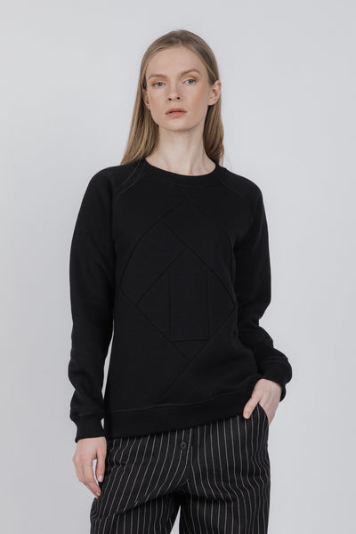 Sweatshirt for women | Black, black - Reet Aus