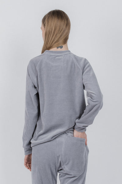 Sweatshirt for women | Grey, white - Reet Aus