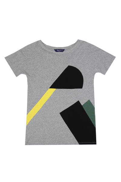 Up-shirt for women, Avant-garde | Light grey, multi - Reet Aus