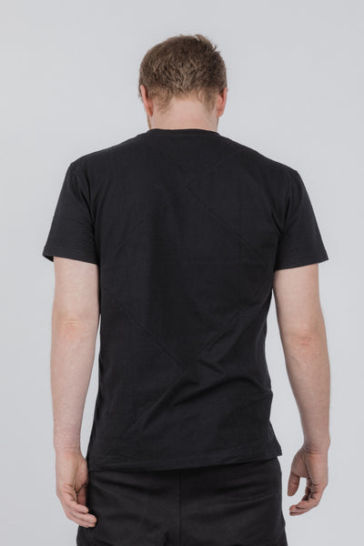 Up-shirt for men, diamond motif | Black - Reet Aus