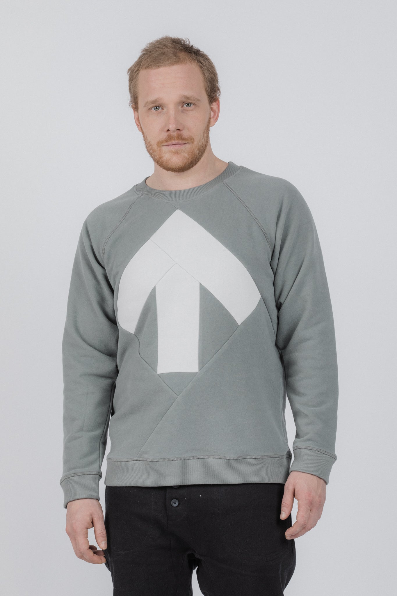Sweatshirt for men | Dark grey, light grey