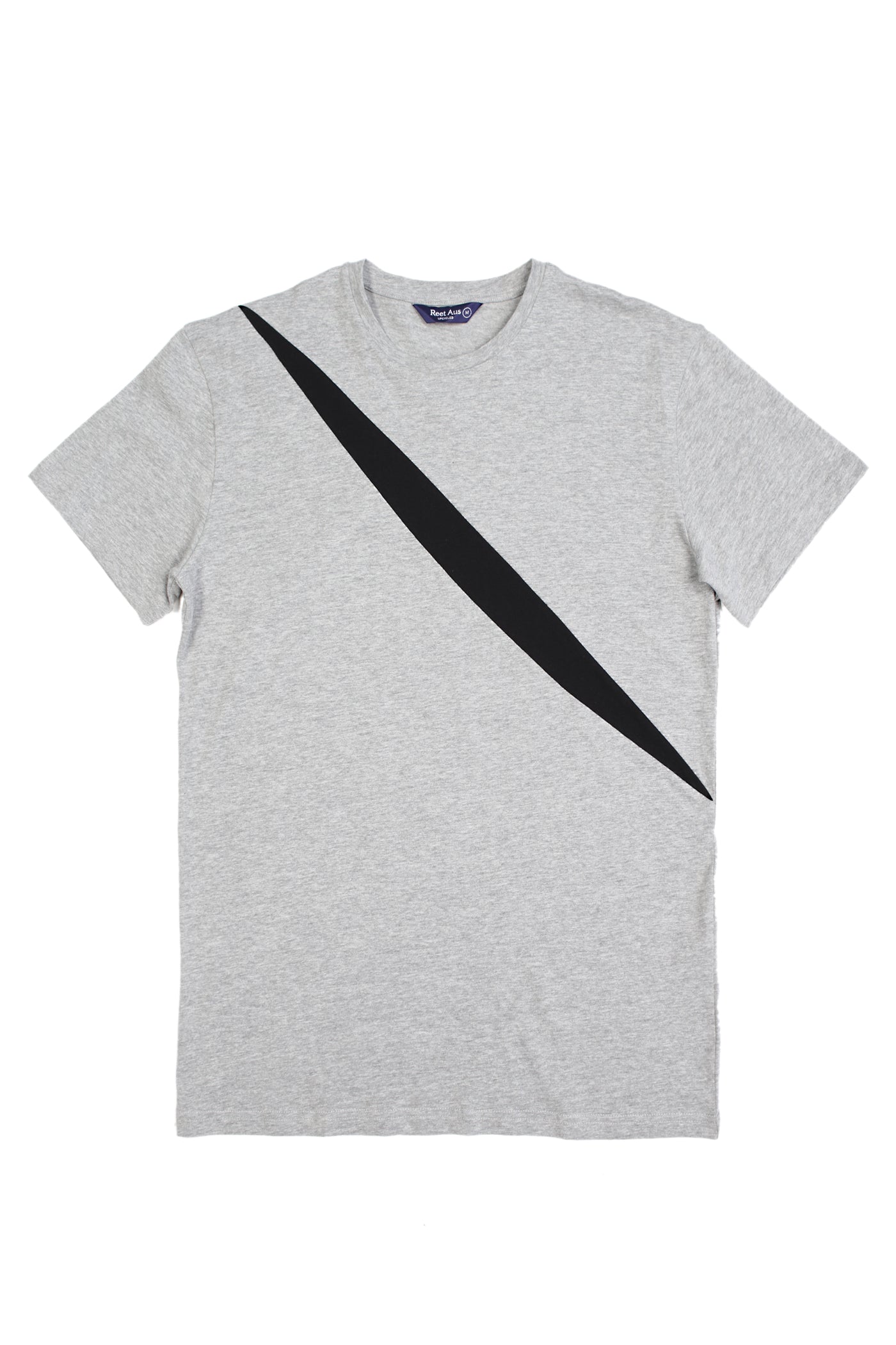Up-shirt for men, slash motif | Grey, black - Reet Aus