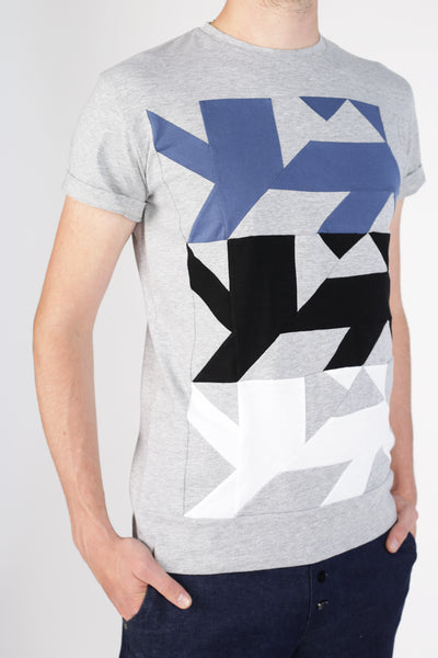 AUS/KARU lion shirt for men | Grey, tricolor