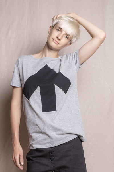 Up-shirt for women | Grey, black - Reet Aus