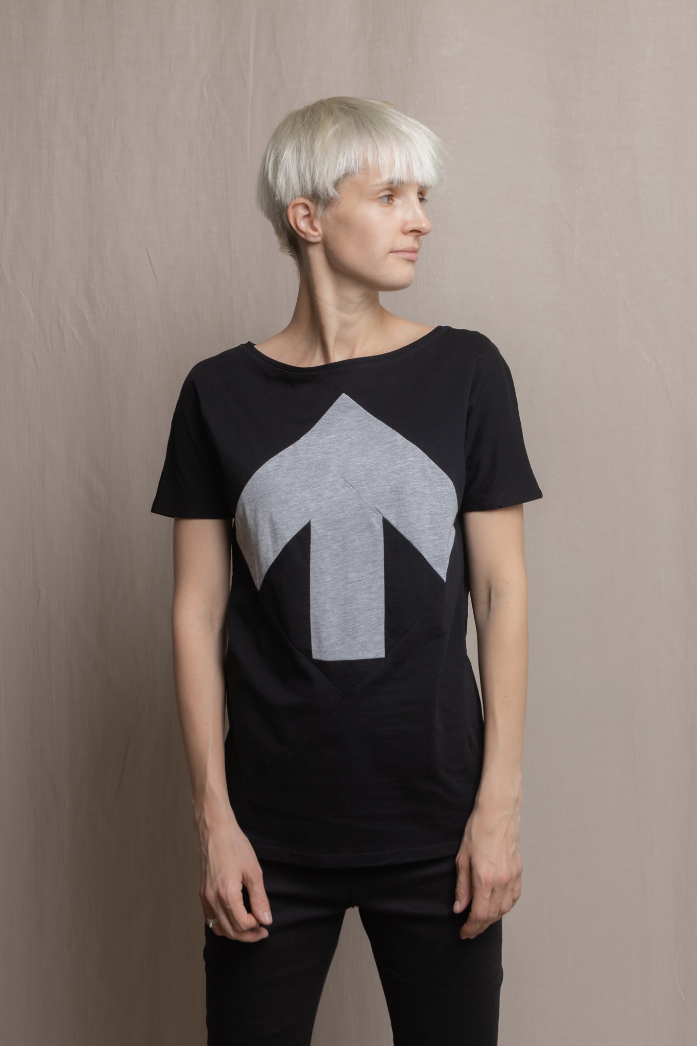 Up-shirt for women | Black, grey - Reet Aus