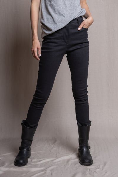 High waisted skinny jeans | Black - Reet Aus
