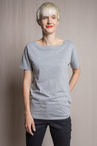 Up-shirt for women, diamond motif | Grey - Reet Aus