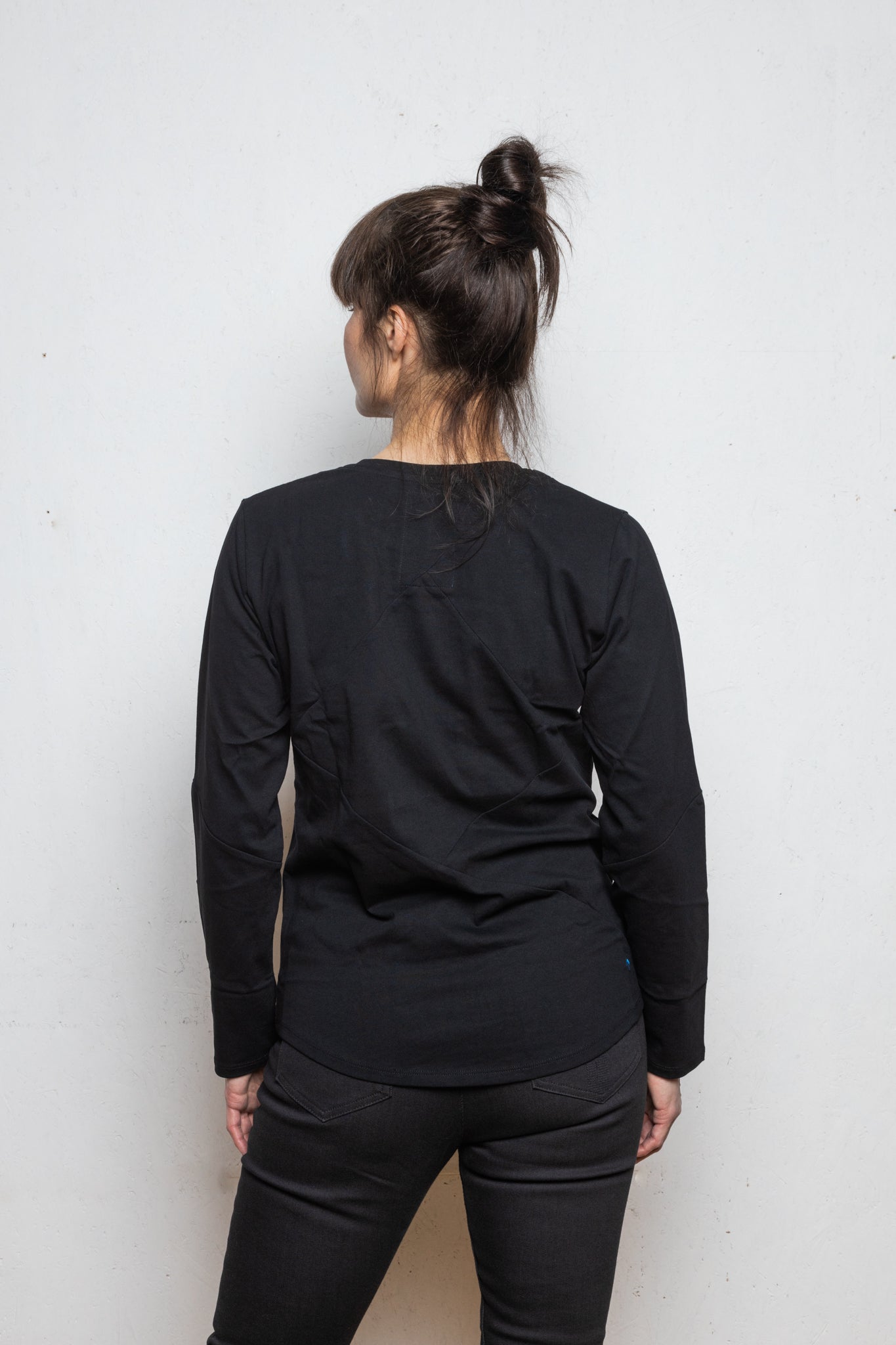 Up-shirt for women, long sleeves | Black, grey - Reet Aus