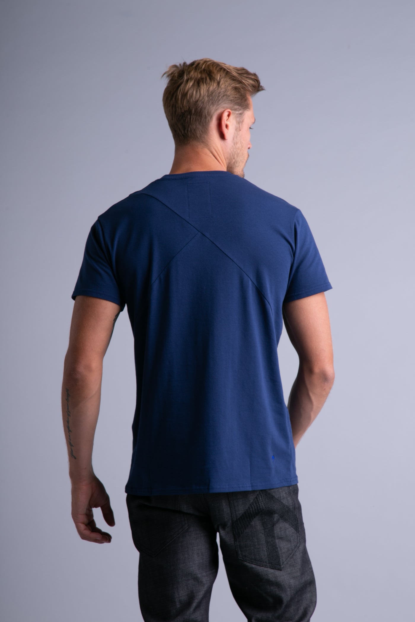 Up-shirt for men | Dark blue, grey