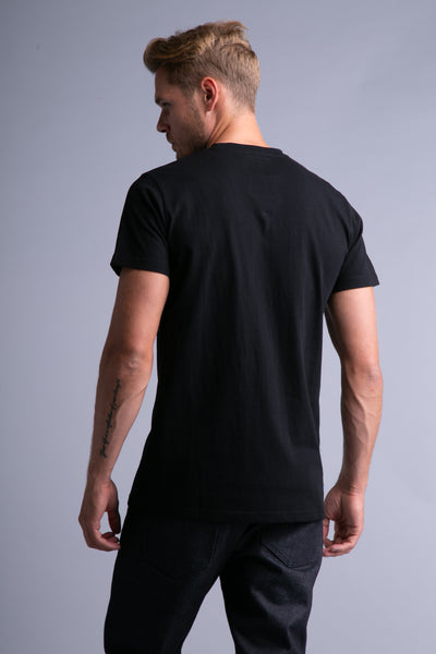 Up-shirt for men, heart motif | Black, white - Reet Aus
