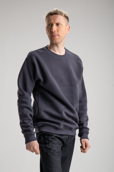 Basic sweatshirt for men | Dark Grey