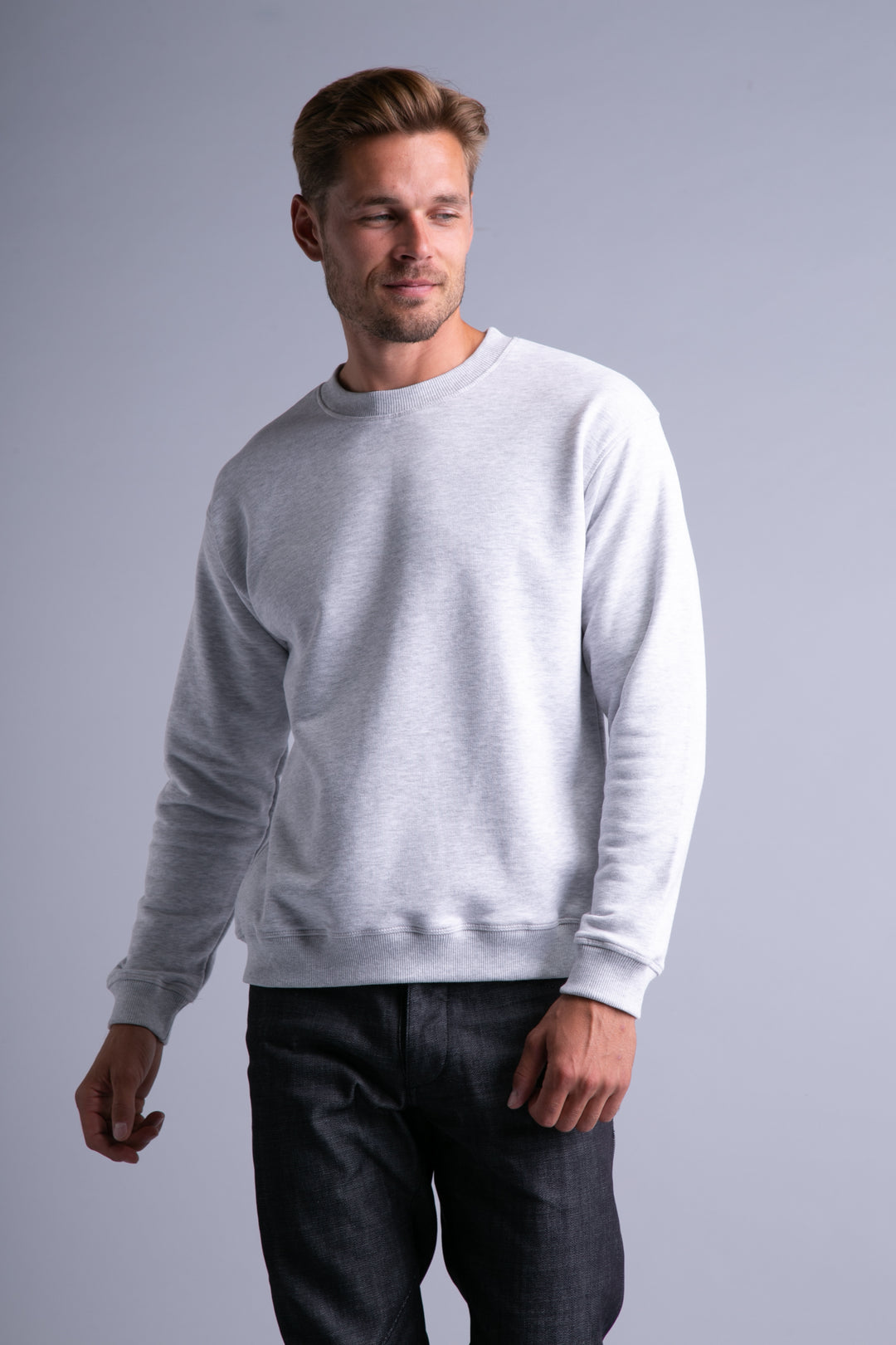 Light grey sweatshirt mens discount