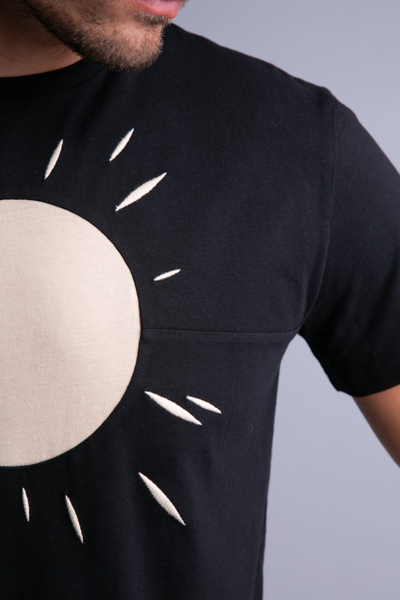 LIMITED EDITION: Up-shirt for men, The Light | Black, beige