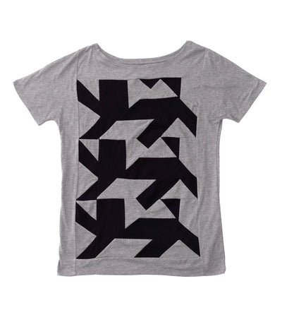 AUS/KARU lion shirt for women | Light grey, black