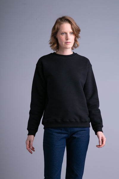 Basic sweatshirt for women | Black - Reet Aus