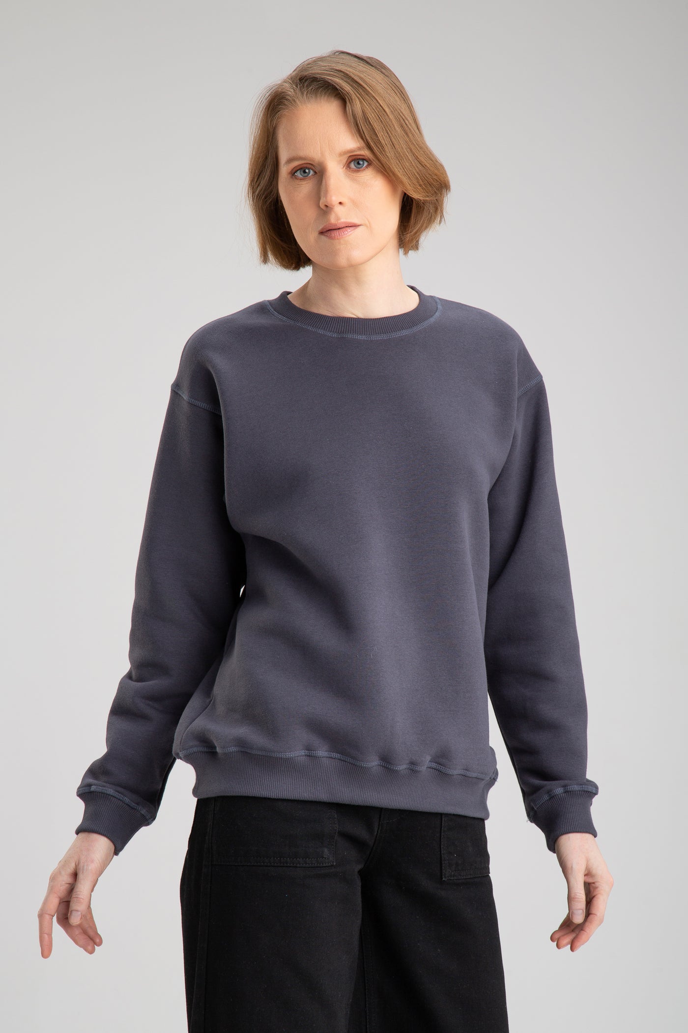 Basic sweatshirt for women | Dark Grey