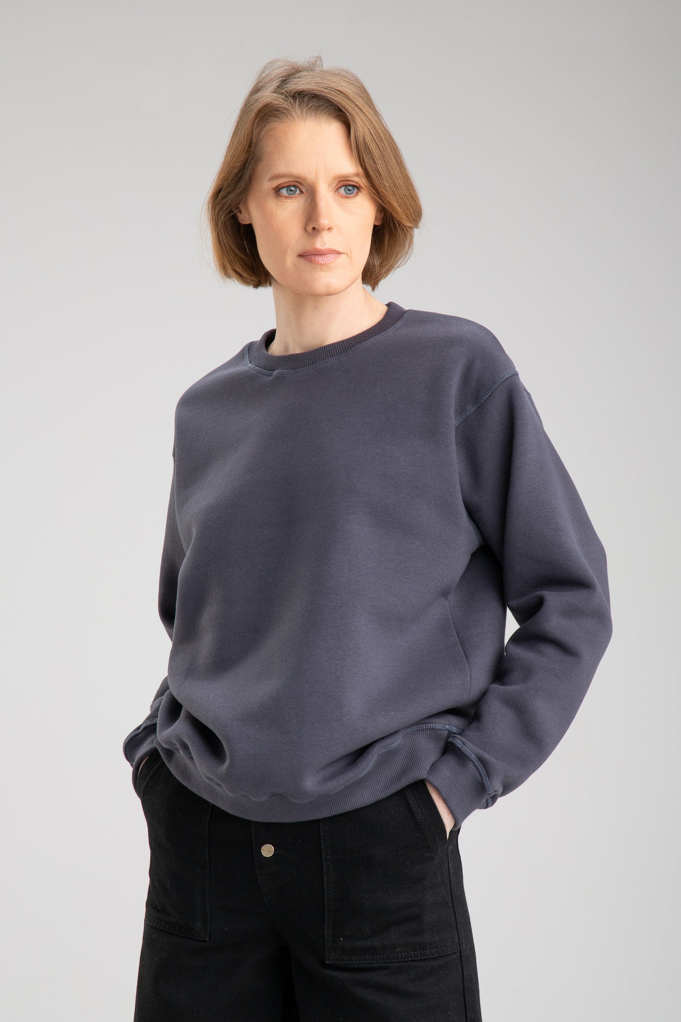 Pullover für Damen, Basic | Dunkelgrau