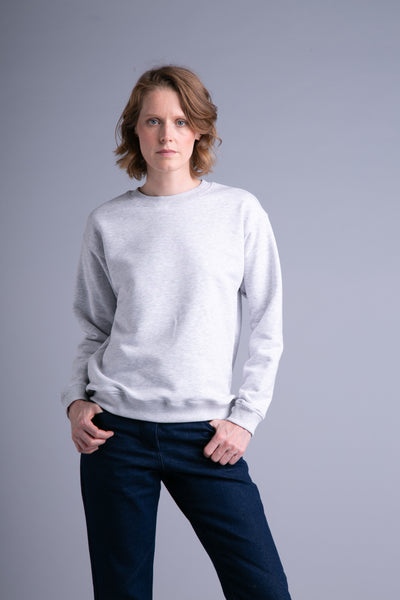 Basic sweatshirt for women  | Light grey - Reet Aus