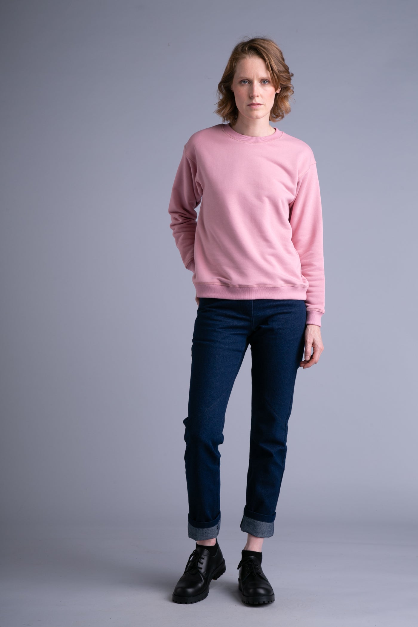 Basic sweatshirt for women | Pink - Reet Aus