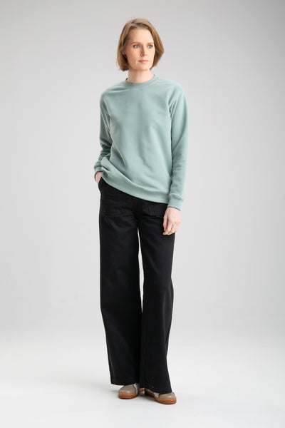 Basic sweatshirt for women | Light Green