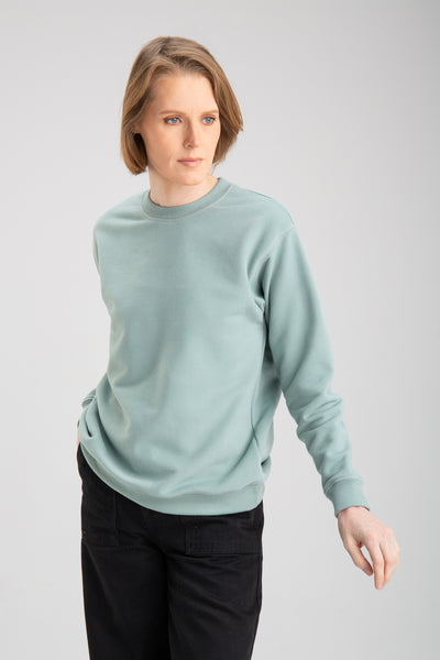 Basic sweatshirt for women | Light Green