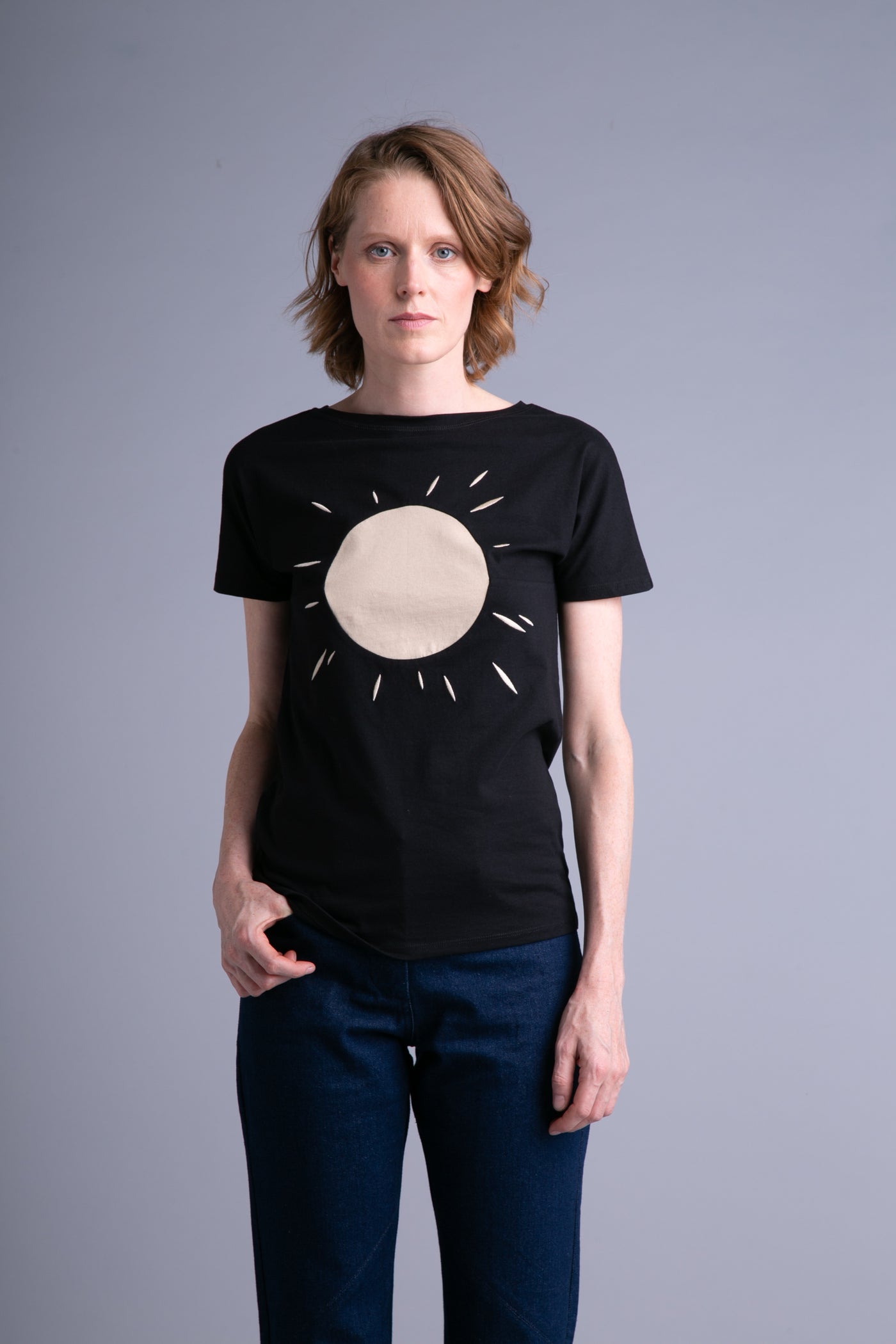 LIMITED EDITION: Up-shirt for women, The Light | Black, beige