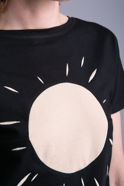 LIMITED EDITION: Up-shirt for women, The Light | Black, beige