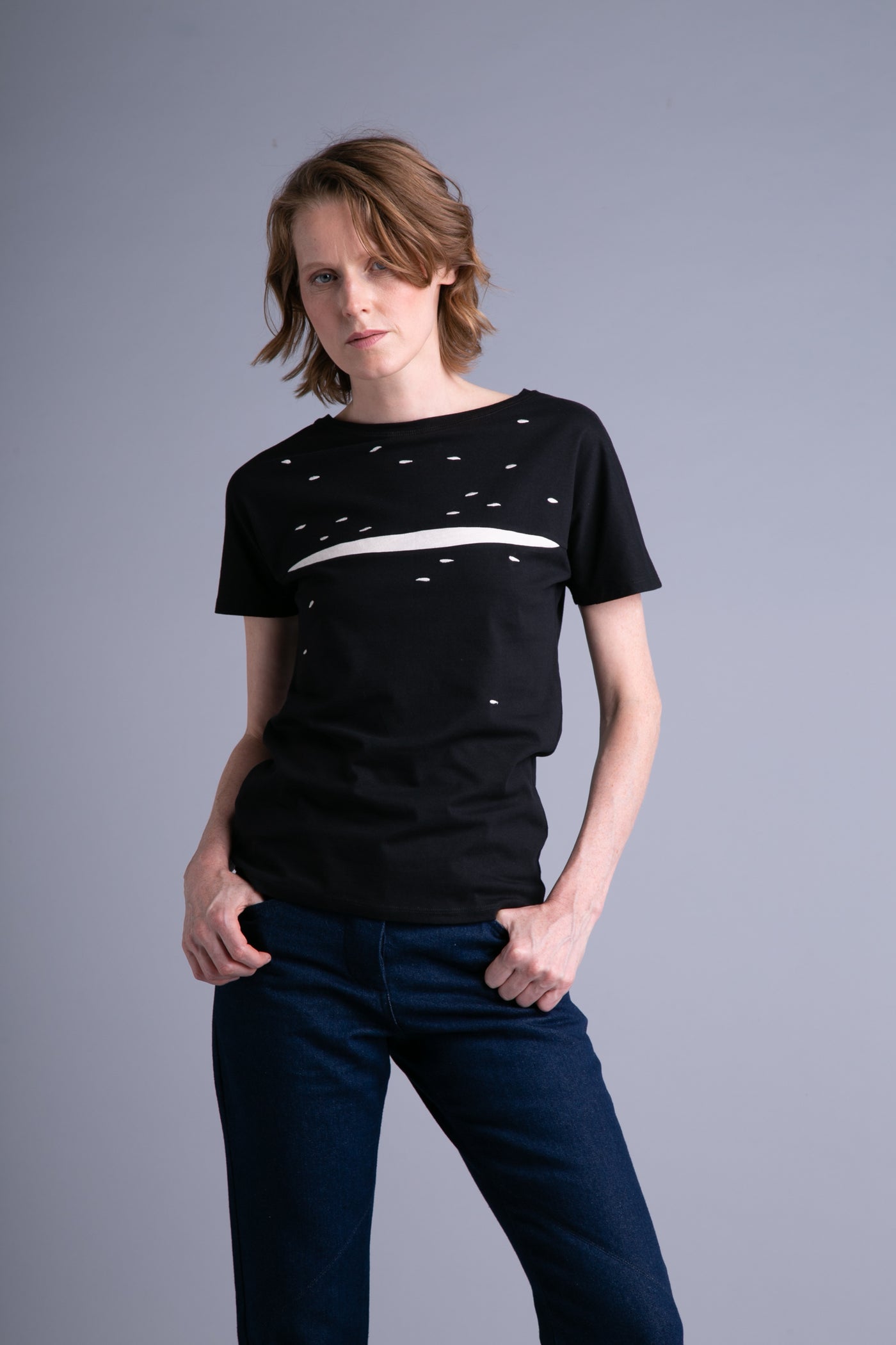 LIMITEERITUD KOLLEKTSIOON: Naiste up-shirt, Valgus | Must, beež