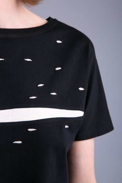 LIMITEERITUD KOLLEKTSIOON: Naiste up-shirt, Valgus | Must, beež