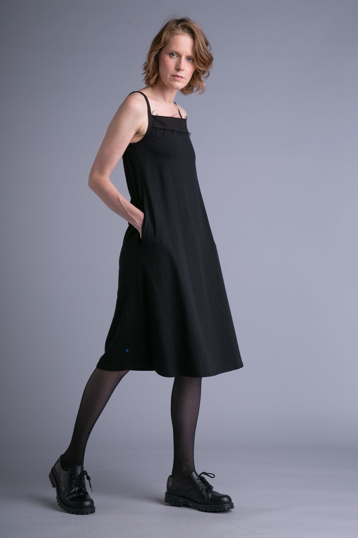 A-line summer dress | Black - Reet Aus